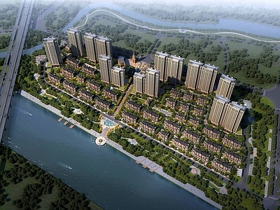 欧式古典欧式住宅小区