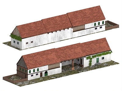 现代其他住宅外观 建筑 乡村建筑 土房子 农村建筑