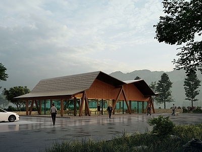 原木游客中心 农创驿站 农贸中心