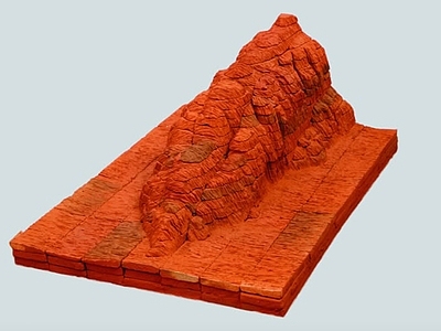 现代其他展厅 沙盘地形鸟瞰展台