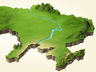 现代其他展厅 沙盘地形鸟瞰展台