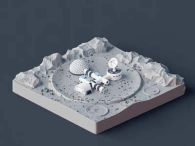 现代其他展厅 沙盘地形鸟瞰展台