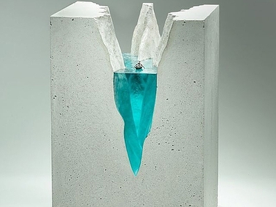 现代其他展厅 沙盘地形鸟瞰展台