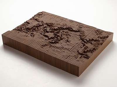现代其他展厅 沙盘地形鸟瞰展台