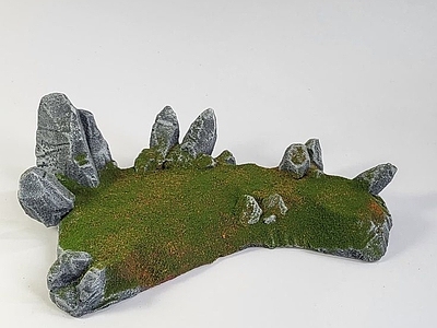 现代其他展厅 沙盘地形鸟瞰展台