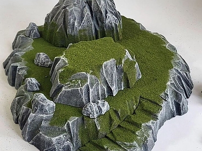 现代其他展厅 沙盘地形鸟瞰展台