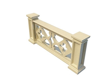 现代其他景观小品 栏杆