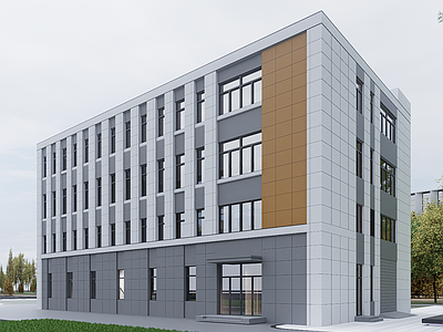 现代厂房 现代厂房 现代工业厂房 多层厂房 厂房建筑 现代简约厂房