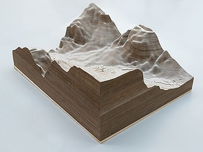 现代其他展厅 沙盘地形鸟瞰展台