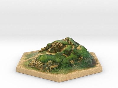 现代其他展厅 沙盘地形鸟瞰展台