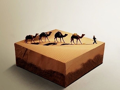 现代其他展厅 沙盘地形鸟瞰展台