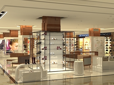 现代商场 现代商场 商场鞋类店铺