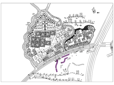 现代住宅楼建筑 重庆璧山 现代住宅 幼儿园 商业 平面图