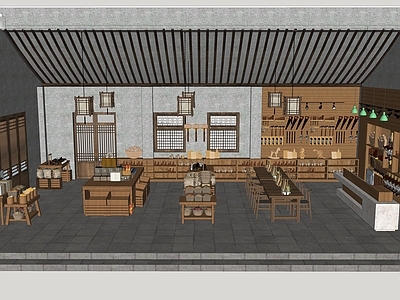 现代其他店铺 手工木作店 木作工坊 商业空间