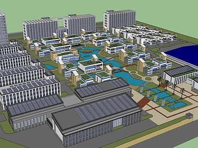 现代小区建筑 小区建筑