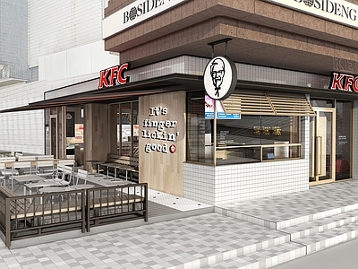 现代美式快餐店 KFC模块化施工 肯德 施工图