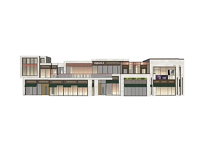 现代其他商业建筑 底商 商业 居住底商