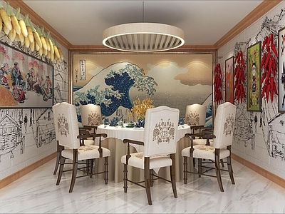 中式中餐厅 餐厅 中餐厅 餐厅包间 民俗餐厅