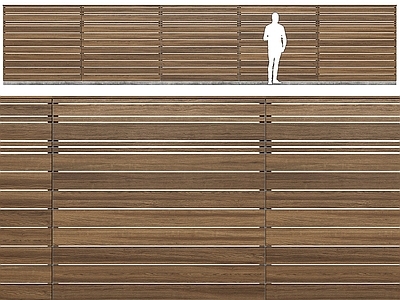 中古现代栏杆 Fence 木制围栏 围墙 篱笆墙