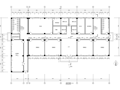 学校建筑 四层教学楼 教室实验室办公室 阅览室活动室 施工图