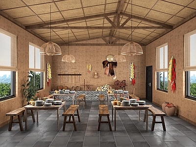 复古中餐厅 土菜馆 中餐厅 家常菜馆 民俗餐厅