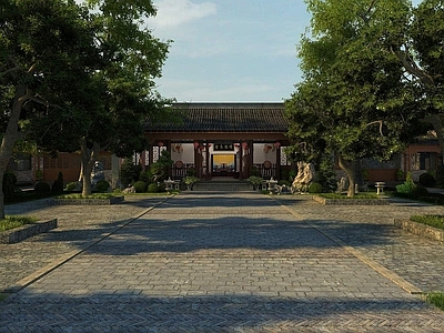 现代古建风格建筑