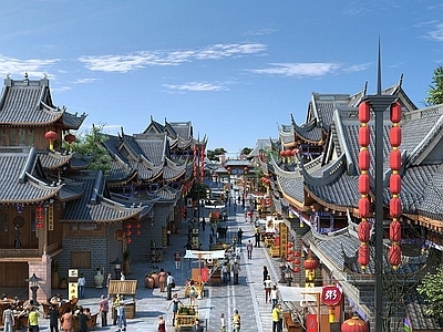 现代古建风格建筑