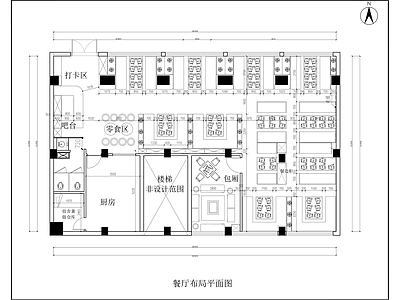现代其他餐饮空间 藏式 餐厅 包厢 平面图