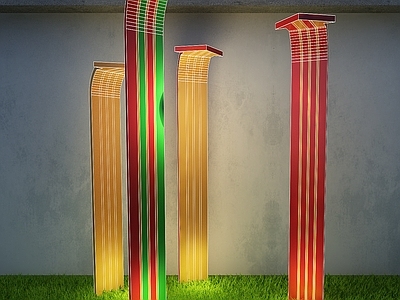 现代其他户外灯 景观灯 景观小品夜景 景观照明