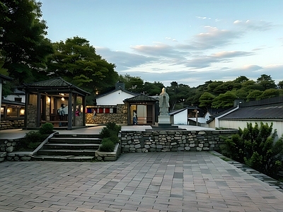 中式其他景观小建筑 百千万工程 乡村振兴 景观广场 潮汕风格