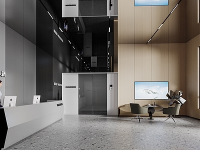 现代办公大厅 大厅