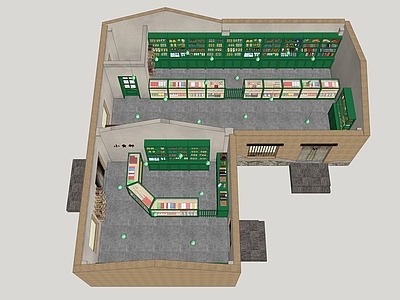 现代其他店铺 年代感店铺 小卖部 商业空间