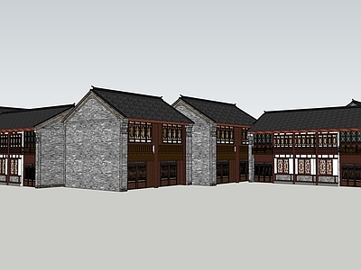 中式商业街 古建商业街区