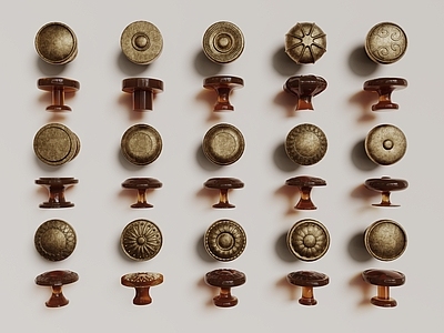 法式欧式拉手 法式中古拉手 圆形拉手 金属雕花拉手 水晶拉手 柜门拉手