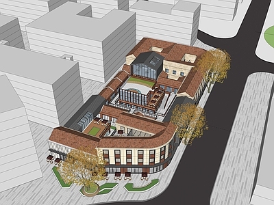 现代民宿建筑 建筑改造 民宿建筑 多层商业 现代风格