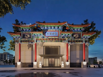 中式古建 中式门头