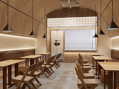 现代日式中餐厅 中餐厅明档