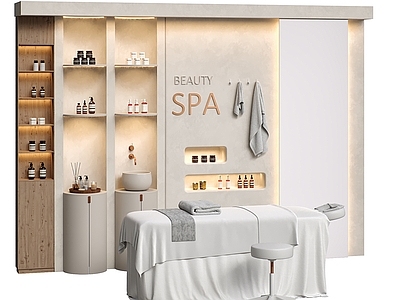 现代奶油按摩椅 奶油风按摩店 按摩店设备 按摩用品 SPA 按摩店摆件