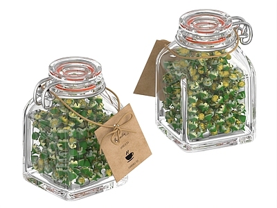 茶具 玻璃瓶 玻璃茶具 桂花茶 玻璃茶叶罐