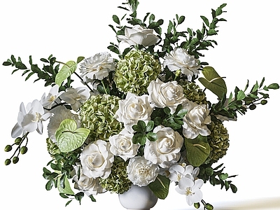 现代花艺 陶瓷花瓶 鲜花 花艺花卉 插花