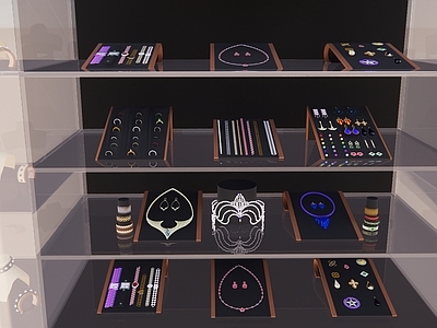 新中式现代珠宝店 珠宝展示