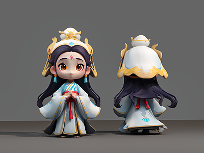 女人 古代女子 雕塑 摆件