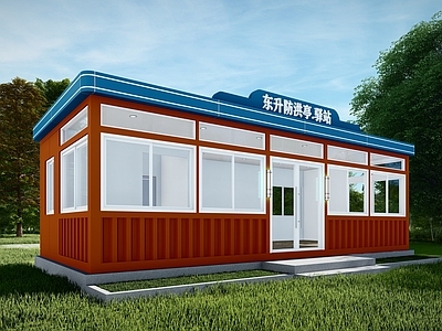 现代新中式其他休闲娱乐空间 驿站 防汛亭 咖啡店 太空舱