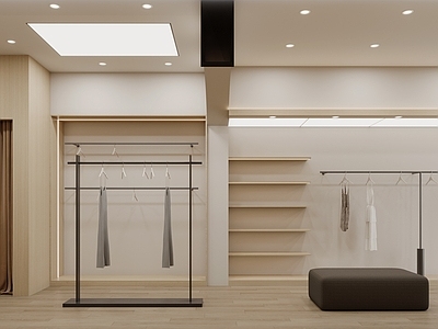 奶油简约服装店 女装店 服装店 奶油风服装店 鞋店