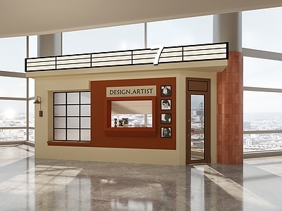 现代复古婚纱摄影 复古 简约 咖啡门头 摄影门头