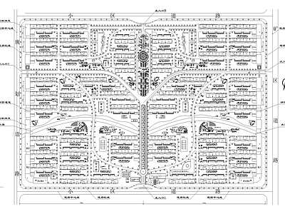 居住区规划 住宅小区总平面图 施工图