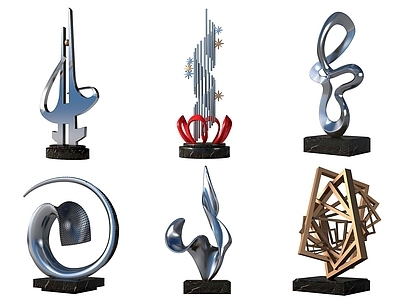 现代城市广场抽象艺术雕塑