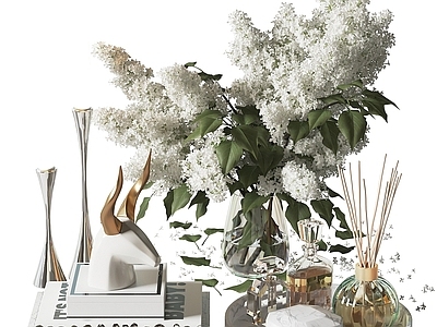 现代轻奢摆件组合 餐边柜摆件 餐桌摆件 玄关摆件 电视柜摆件