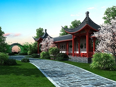 现代古建长廊