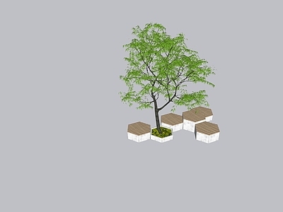 现代景观座椅 树池景观座椅
